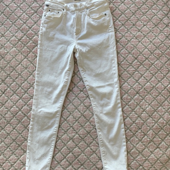 Citizens of Humanity high rise white skinny jeans ankle length sz 27 - Picture 2 of 5